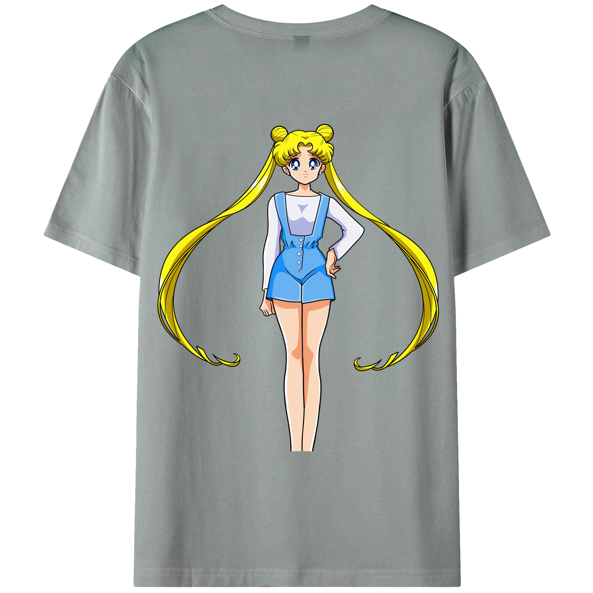 （画像用） 美少女戦士セーラームーン 愛野 美奈子 あいの みなこ Sailor Moon Aino Minako 綿100％ メンズ半袖Tシャツ（バックプリント） 通気性
